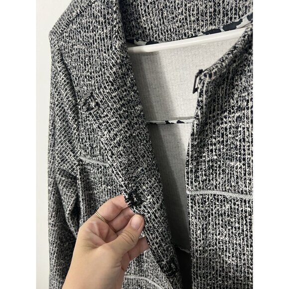 CABI The Times Long Tweed Blazer Jacket Size Medium - Picture 8 of 16